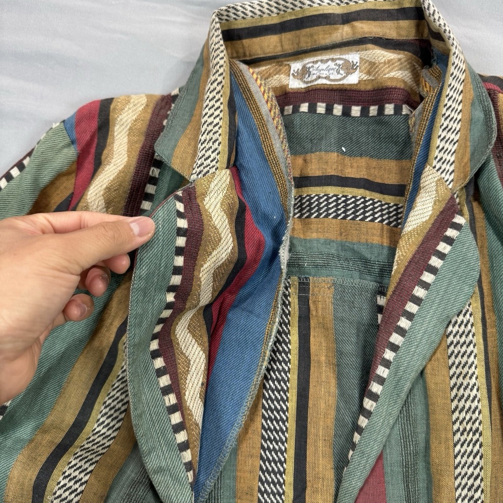 Vintage 90's Angelique Imp Inc. N.Y.C Womens L Western Aztec Print Blazer Jacket - Picture 14 of 14